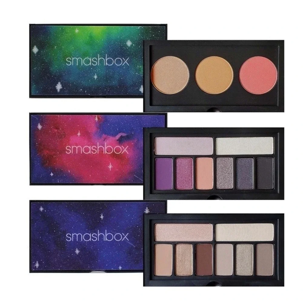 SMASHBOX COSMIC CELEBRATION 3 PALETTE SHOOTING STAR SET -2 EYE & 1 CHEEK PALETTE